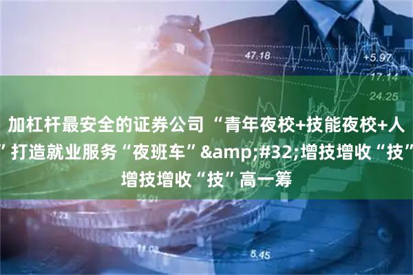 加杠杆最安全的证券公司 “青年夜校+技能夜校+人才夜市”打造就业服务“夜班车” 增技增收“技”高一筹